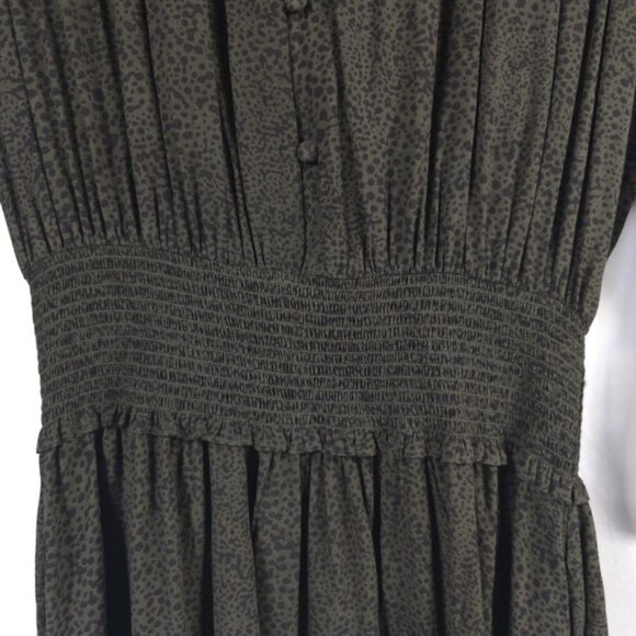 NWT Rails JASMINE OLIVE SPECKLED Smocked Waist Mini Fall Dress Size MEDIUM - Picture 9 of 16